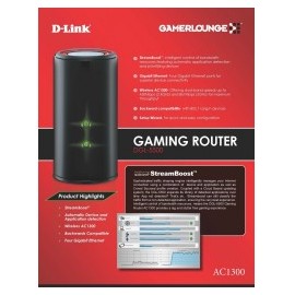 D-Link AC1300 Dual Band Gaming Router - 4x...
