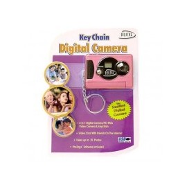 Pink Digital Camera on a Key Chain